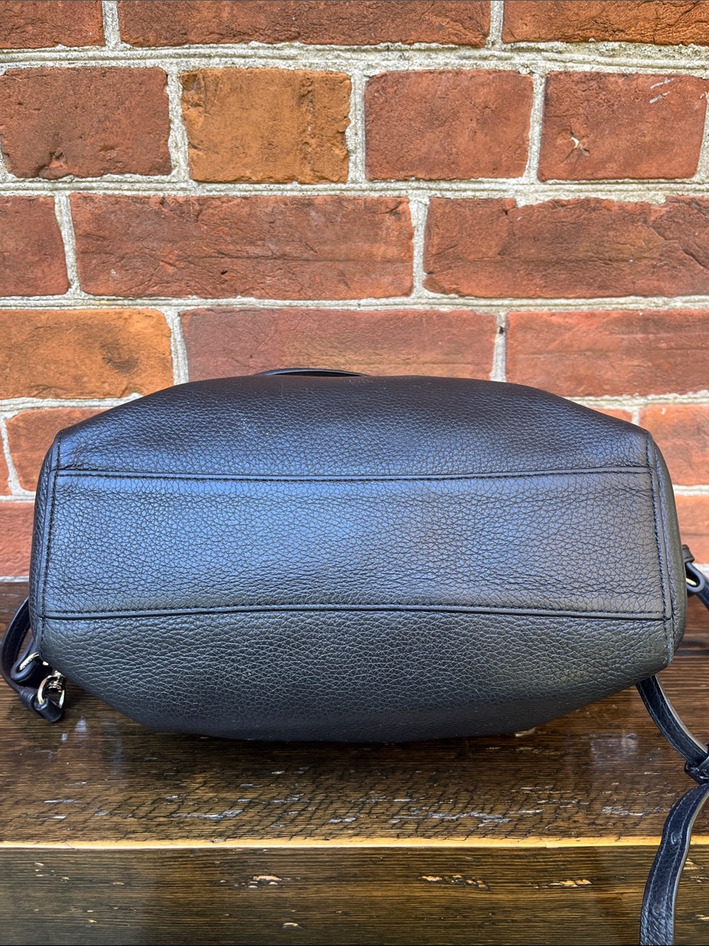 Coach Black Pebble Leather Prairie Satchel Crossbody Bag - Picture 6 of 10